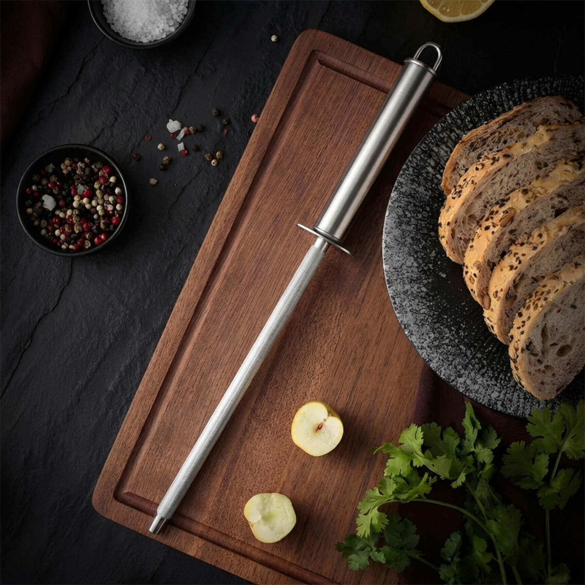 Fusil à aiguiser - Spécial cuisine manche gris - photo 2