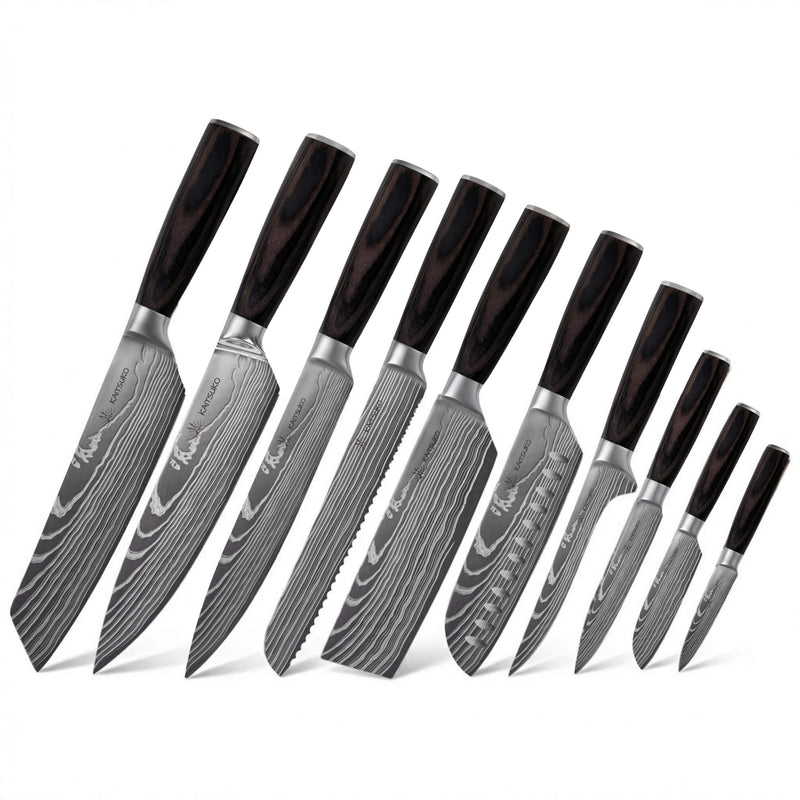 Set de 10 couteaux Japonais - Chef Tanaka