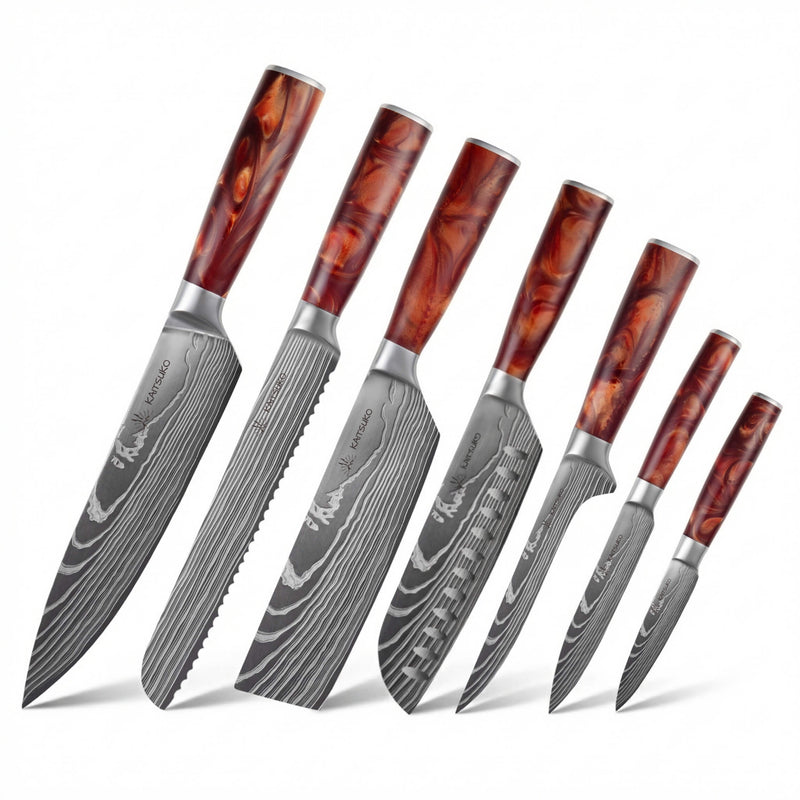 Set de 7 couteaux Japonais - Chef Tanaka - photo 5